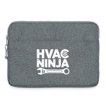 HVAC Ninja Techniker Reparatur Experte Design - Laptoptasche 15" - Grau meliert - Vorne
