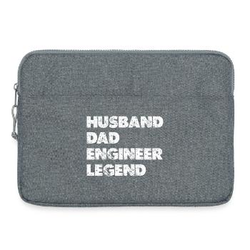 Husband Dad Engineer Legend - Laptoptasche 15" - Grau meliert - Vorne