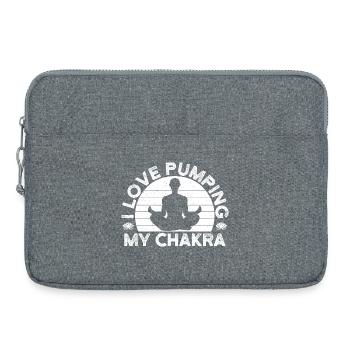 Pilates Enthusiasts I Love Pumping My Chakra - Laptoptasche 15" - Grau meliert - Vorne