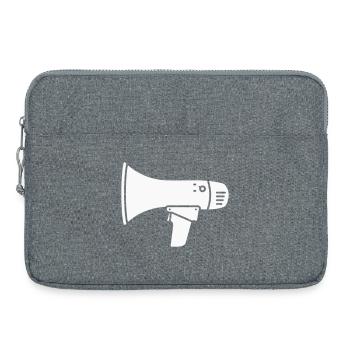 Megaphone loud demo ultras - Laptop bag 15" - heather grey - Front