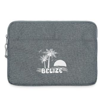 Plage de Belize - Sacoche pour ordinateur portable 15 pouces - gris chiné - Devant