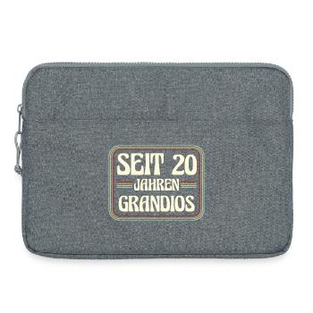 20 ans Anniversaire 20 - Sacoche pour ordinateur portable 15 pouces - gris chiné - Devant