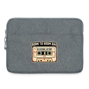 Old School Hip Hop Kassette Retro Design - Laptoptasche 15" - Grau meliert - Vorne
