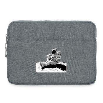 Astronautenmusik Gitarrenmond - Laptoptasche 15" - Grau meliert - Vorne