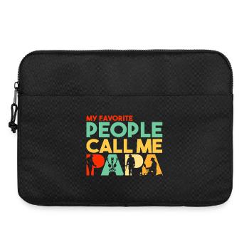 My Favourite People Call Me Papa Metal Detecting - Laptop bag 15" - black - Front