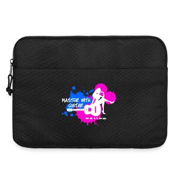 Master à la guitare - Bleu Rose Blanc - Sacoche pour ordinateur portable 15 pouces - noir - Devant