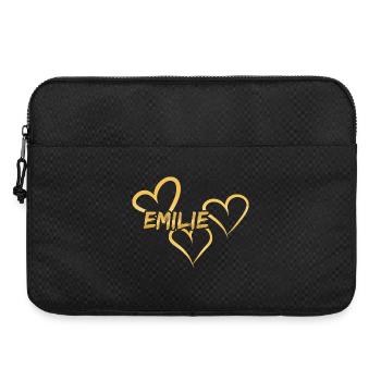 First name Emilie - Laptop bag 15" - black - Front