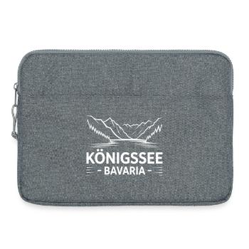 Königssee Bergsee Bavarian Panorama - Laptoptasche 15" - Grau meliert - Vorne