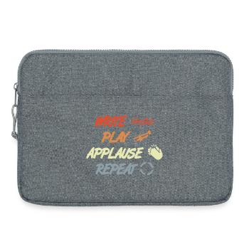 Write Play Applause Repeat - Laptop bag 15" - heather grey - Front