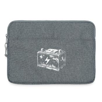 Car Battery Grunge Mechanic Engineering Design - Laptop bag 15" - heather grey - Front