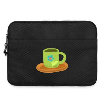Cup Teacup Birthday Morning Grouch - Laptop bag 15" - black - Front