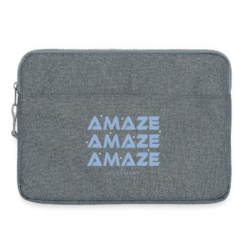 Amaze Amaze Amaze – Sci-Fi Typografie Kunst - Laptoptasche 15" - Grau meliert - Vorne