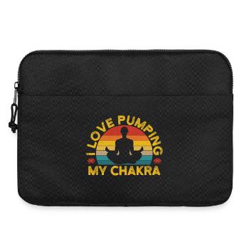 Yoga J’adore pomper mon chakra Yoga drôle - Sacoche pour ordinateur portable 15 pouces - noir - Devant