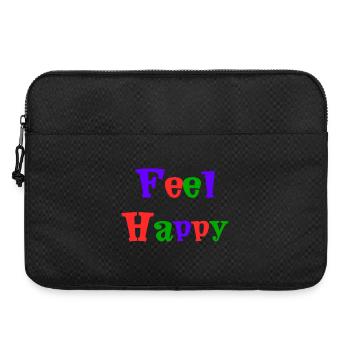 HAPPY. FREE. LIBERTE. BIEN-ÊTRE. ZEN. MEDITATION. - Sacoche pour ordinateur portable 15 pouces - noir - Devant