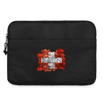 Schweiz Vintage Flagge - Laptoptasche 15" - Schwarz - Vorne