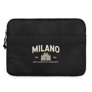 Milano Emblem Vintage City Motif - Laptop bag 15" - black - Front