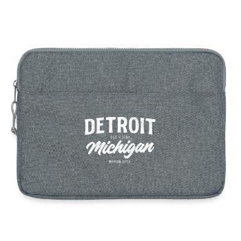 Detroit Motor City Vintage Script - Laptoptasche 15" - Grau meliert - Vorne