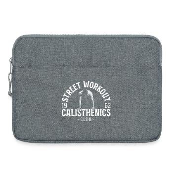 Emblème du Street Calisthenics Club - Sacoche pour ordinateur portable 15 pouces - gris chiné - Devant