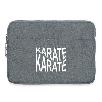 Karate, Karatesport, Karate-Fan - Laptoptasche 15" - Grau meliert - Vorne
