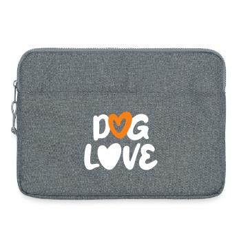 Chien Amour Chiens Cœur Animaux Animaux Maître Fan - Sacoche pour ordinateur portable 15 pouces - gris chiné - Devant