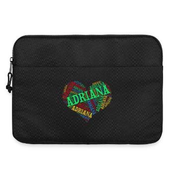t-shirt Adriana t-shirt word cloud heart - Sacoche pour ordinateur portable 15 pouces - noir - Devant