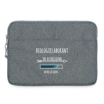 Biologielaborant  Geschenk Laborant - Laptoptasche 15" - Grau meliert - Vorne