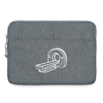Radiologie-MRT-Scanner One Line Art Manip Radio - Laptoptasche 15" - Grau meliert - Vorne