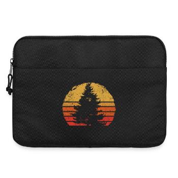 Sunset Pine Silhouette - Laptoptasche 15" - Schwarz - Vorne