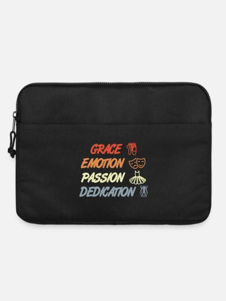 Grace Emotion Passion Dedication - Laptoptasche 15" - Schwarz