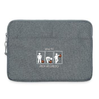 Comment draguer des filles - Comment draguer des poussins. - Sacoche pour ordinateur portable 15 pouces - gris chiné - Devant