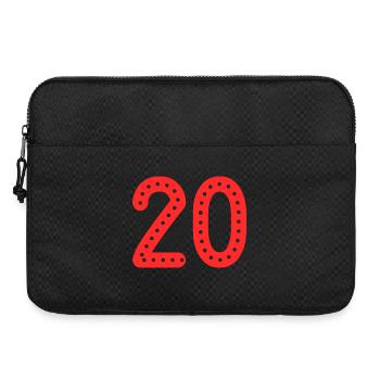 20. 20 JAHRE. 20-JÄHRIGES JUBILÄUM. 20-JÄHRIGES JUBILÄUM. - Laptoptasche 15" - Schwarz - Vorne