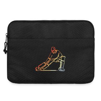 Croquis de gardien de but de hockey sur gazon - Sacoche pour ordinateur portable 15 pouces - noir - Devant