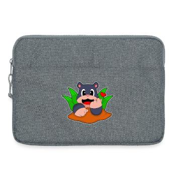 Funny Mole - Laptop bag 15" - heather grey - Front