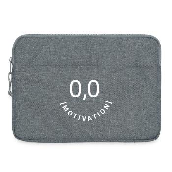 Null Bock,null Motivation, 0,0 Motivation - Laptoptasche 15" - Grau meliert - Vorne