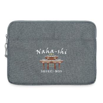 Okinawa, Naha Castle Shuri-jo, Gate, Japan - Laptop bag 15" - heather grey - Front