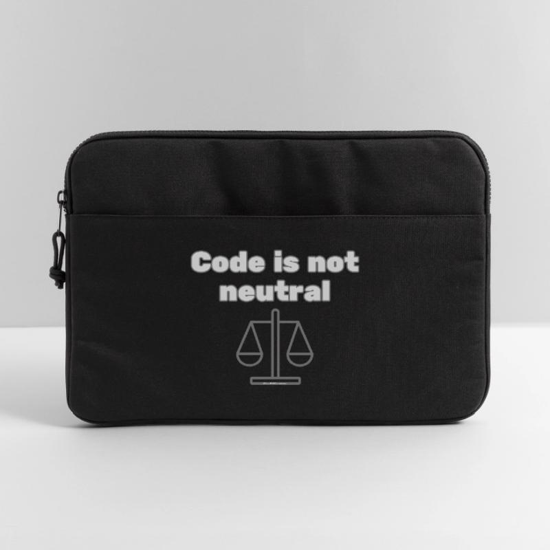 Code Is Not Neutral - Ethical Coder Statement Laptop bag 15"