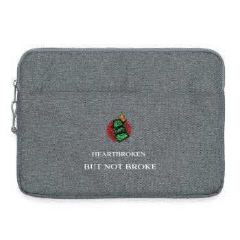 heartbroken_but_not_broke - Laptoptasche 15" - Grau meliert - Vorne