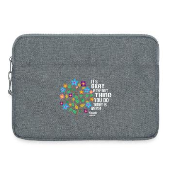 Ce n’est pas grave si la seule chose est l’haleine - Sacoche pour ordinateur portable 15 pouces - gris chiné - Devant