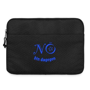 Non, je suis contre ! - Sacoche pour ordinateur portable 15 pouces - noir - Devant