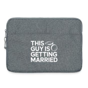 Dieser Typ heiratet - Laptoptasche 15" - Grau meliert - Vorne