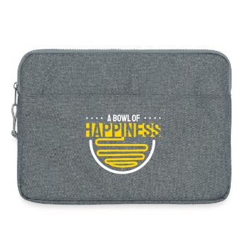Eine Schüssel voller Glücks-Ramen - Laptoptasche 15" - Grau meliert - Vorne