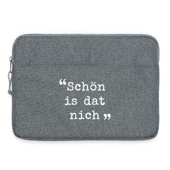 Ruhrpott Schön is dat nich Ruhrgebiet dialekt  - Laptoptasche 15" - Grau meliert - Vorne