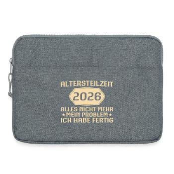 Partial retirement Saying colleague early retirement 2026 - Laptop bag 15" - heather grey - Front