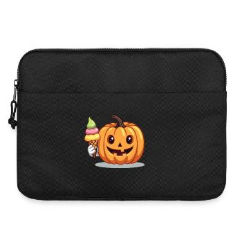 Süßer Grusel Kürbis mit Eiswaffel - Laptop bag 15" - black - Front
