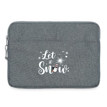 Let It Snow Penguin - Laptop bag 15" - heather grey - Front
