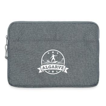 Algarve Surfer Surfen Wellenreiten in Portugal - Laptoptasche 15" - Grau meliert - Vorne