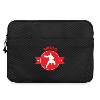 Aïkido - Art Martial - Aïkidoka - Sacoche pour ordinateur portable 15 pouces - noir - Devant