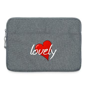 Lovely - Laptop bag 15" - heather grey - Front