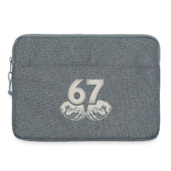 Lustiges 67 Meme Hände Gen Alpha Humor - Laptoptasche 15" - Grau meliert - Vorne