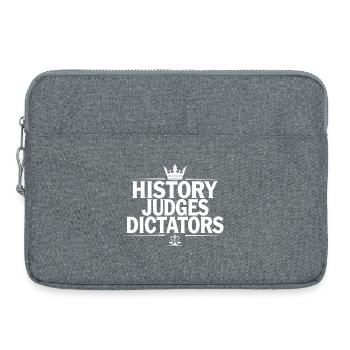 Histoire Juges, dictateurs, justice Déclaration - Sacoche pour ordinateur portable 15 pouces - gris chiné - Devant